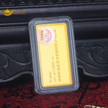 招金（ZHAOJIN） 招金黄金 Au9999足金黄金金砖5g 投资金条5克 升值投资收藏