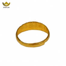 招金 菱形清新足金黄金戒指 Au999 3.52克