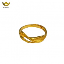 招金 永结同心足金黄金戒指 Au999 3.87克	