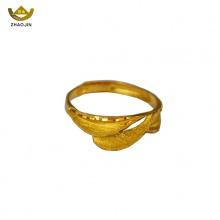 招金 永结同心足金黄金戒指 Au999 3.87克	