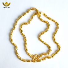 招金 橄榄转运珠足金黄金项链 Au999 19.08克重