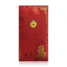 招金 平安吉祥0.02克金钱红包