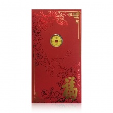 招金 平安吉祥0.02克金钱红包