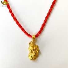 招金 金钱貔貅足金黄金吊坠 Au999 5.46克重