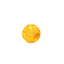 招金 足金黄金转运珠