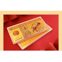 牛年牛气冲天金卡1克